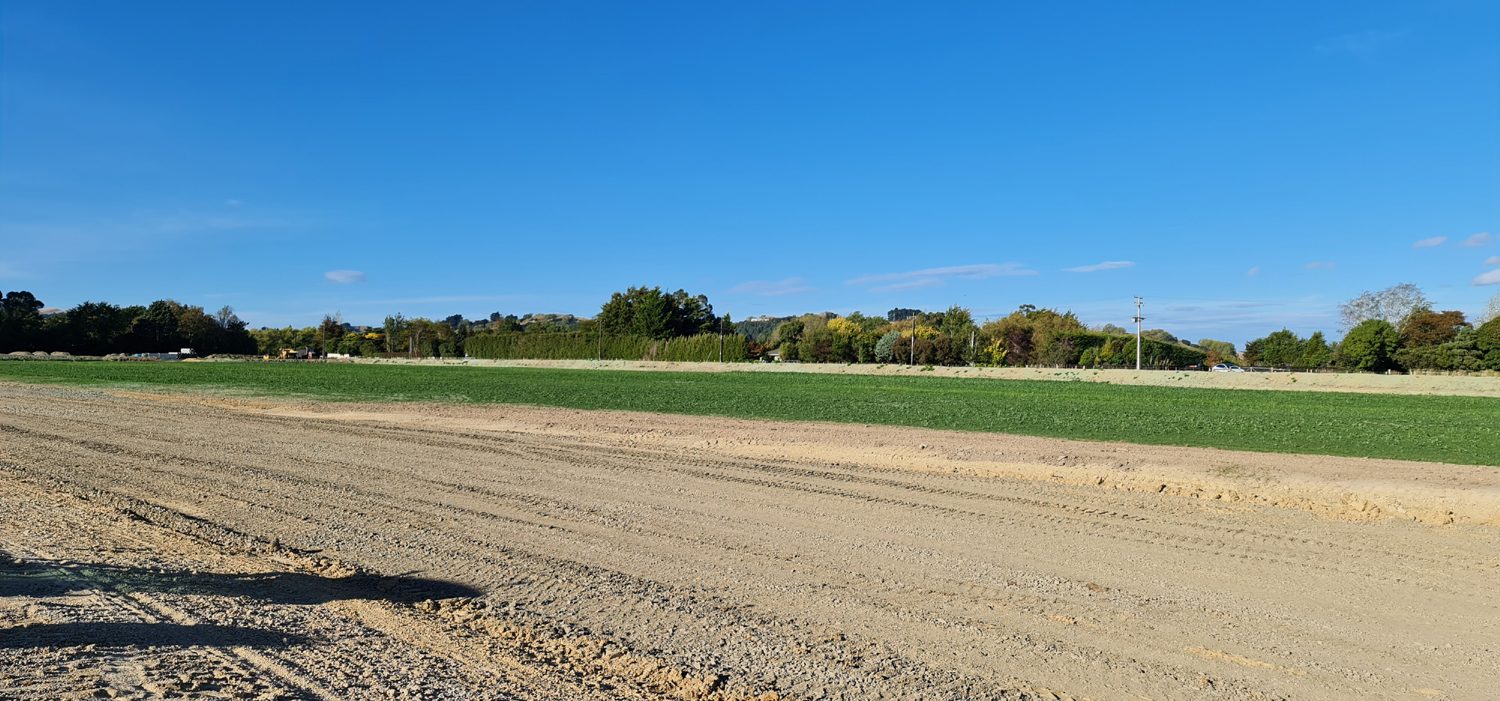 Large area of cultivated ground ready for seeding